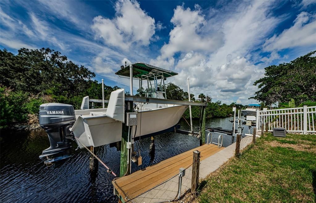 BOAT LIFT AND DOCK