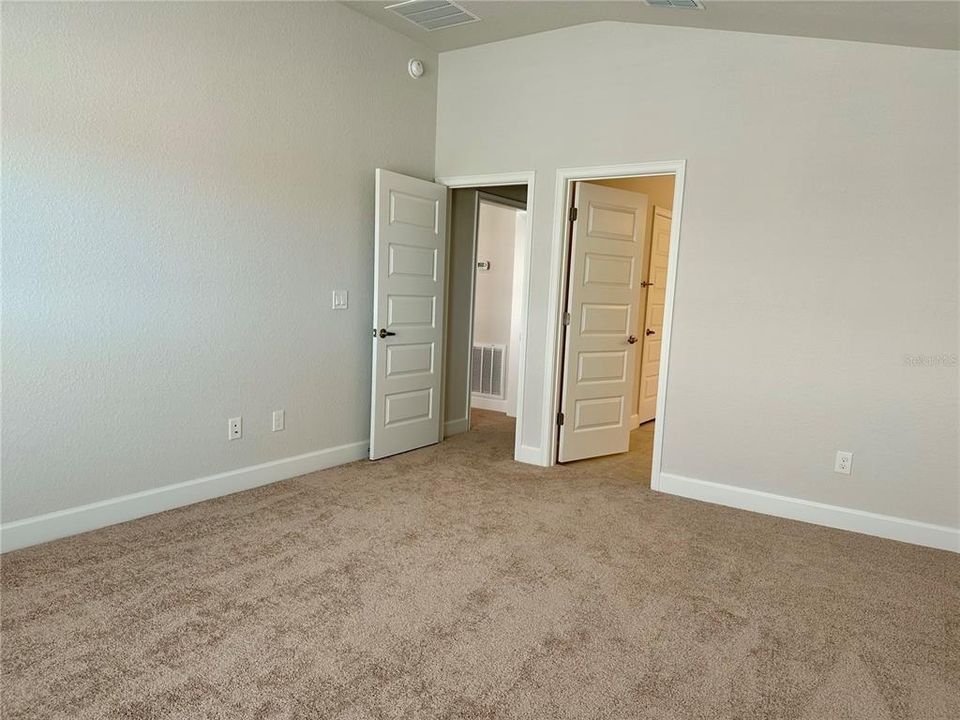 Master Bedroom entrance and bathroom door