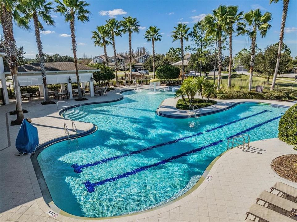 resort style pool