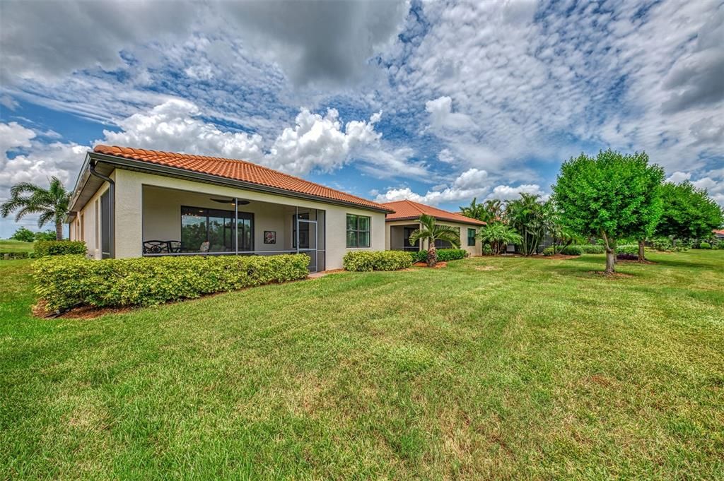 The porch/lanai overlooks the preserve and there is ample room for a pool and spa if you want to add that.