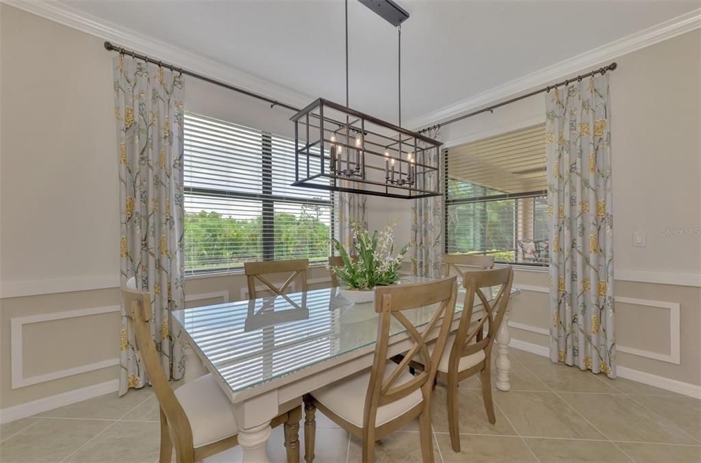 The home's large windows provide for a lot of natural light