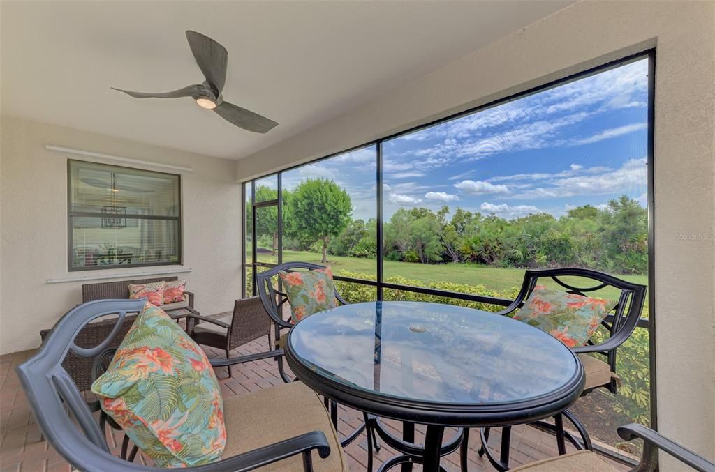 The porch/lanai overlooks the preserve and there is ample room for a pool and spa if you want to add that.