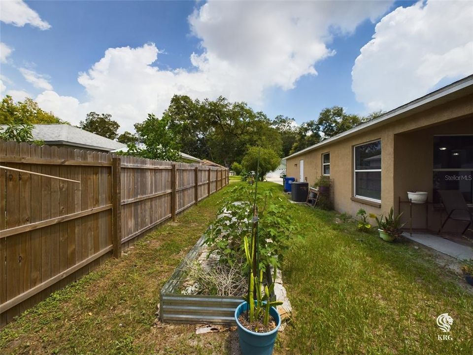 Gardening area