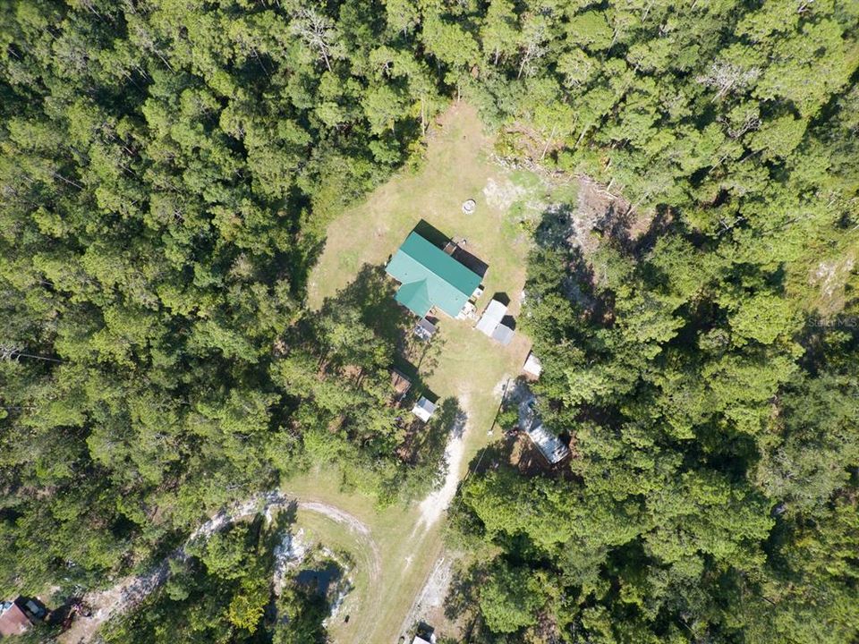 Aerial view of property