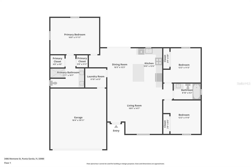 Active With Contract: $310,000 (3 beds, 2 baths, 1345 Square Feet)