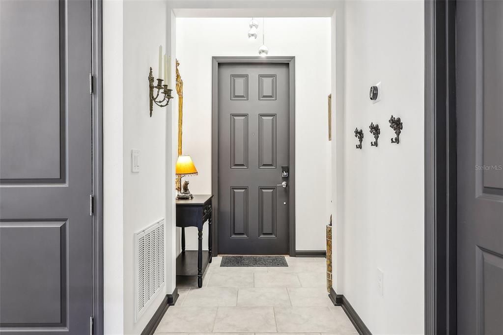 Interior of Front Door - Paint scheme offers a dramtic touch to this Home