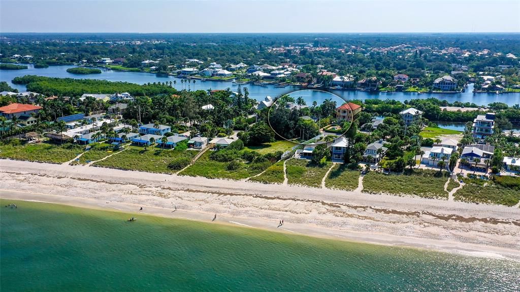 Circle shows property on Intracoastal