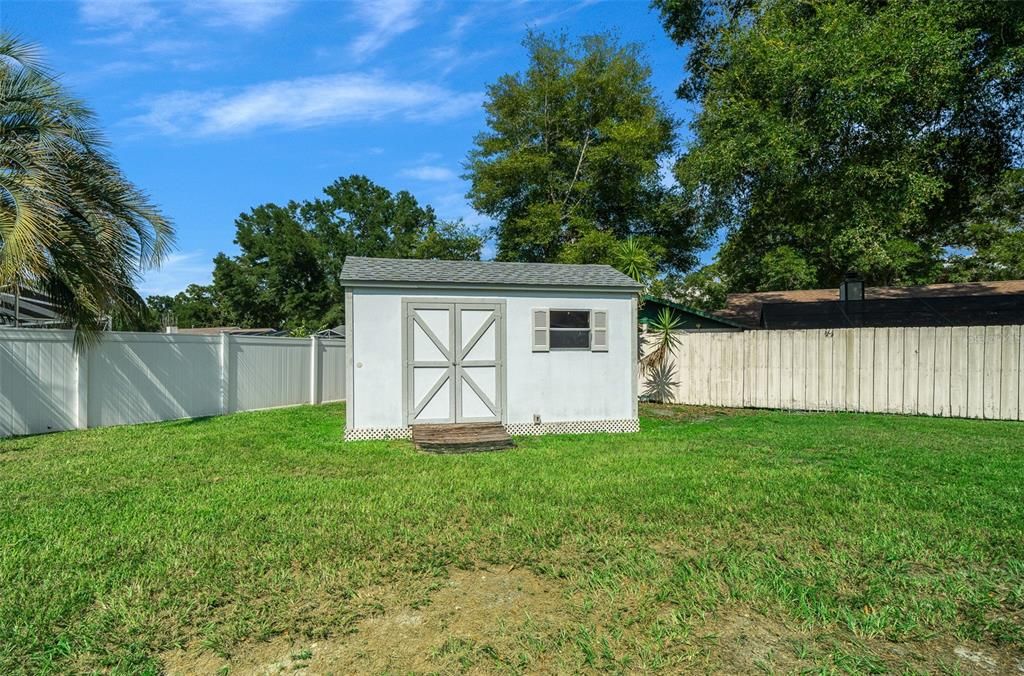 Insulated Shed with Electricity and Ceiling Fan