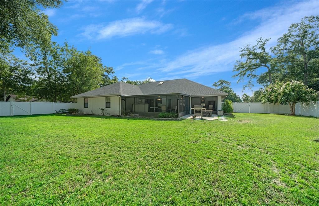 Large Fenced in Backyard