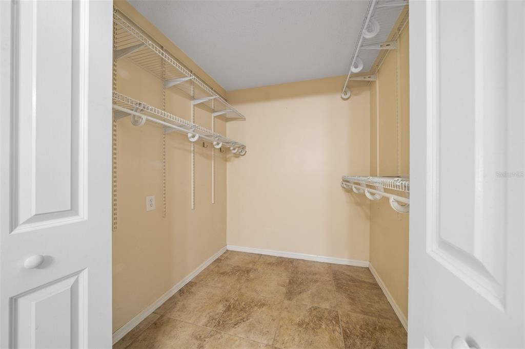 Walk-in Closet in Primary Bathroom