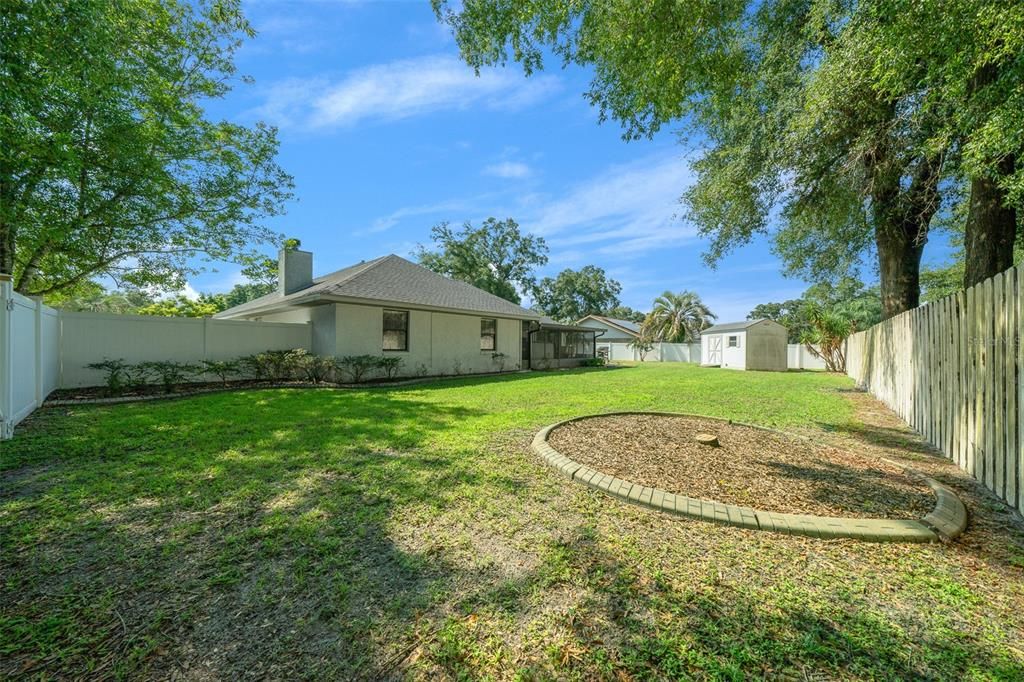 Large Fenced in Backyard