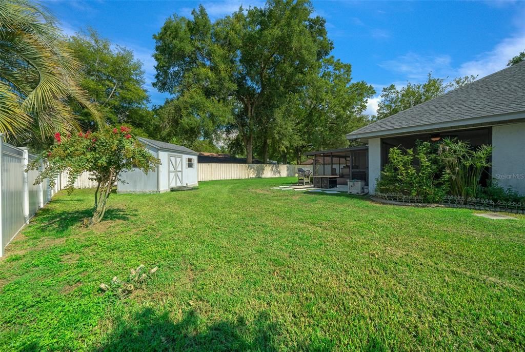 Large Fenced in Backyard