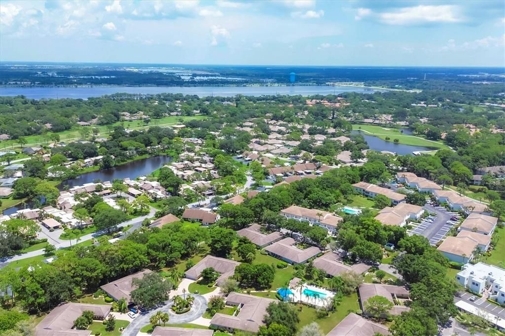 Aerial of Wedgewood Lake