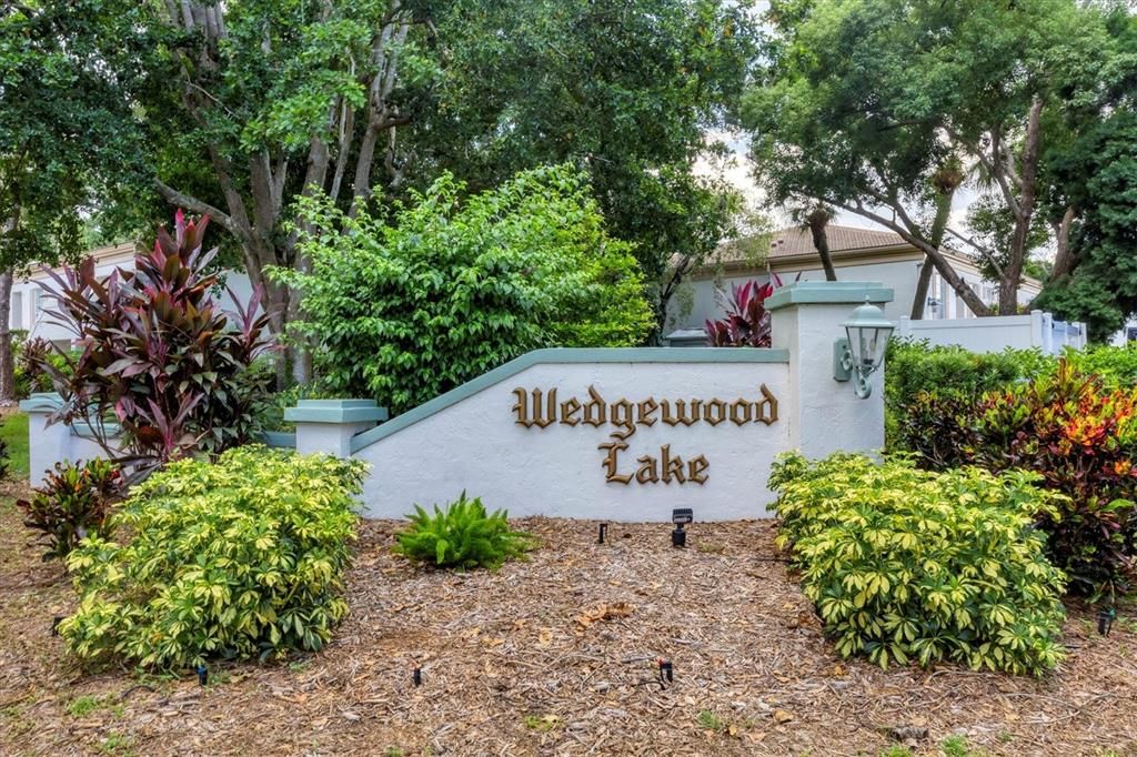 Wedgewood Lake community entrance