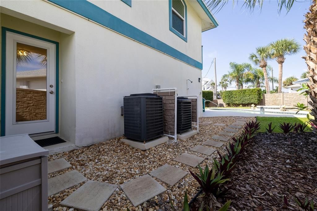 SIDE DOOR TO POOL WITH OUTDOOR SHOWER