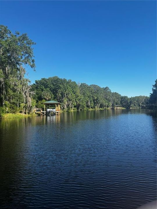 Hidden River Lakes freshwater canal leading to Chain of Lakes