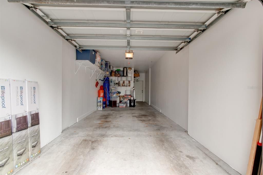 Private Garage Included, is deep and has approx 6X10 of storage