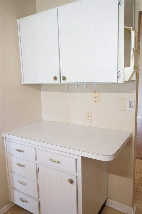 extra cabinets in kitchen