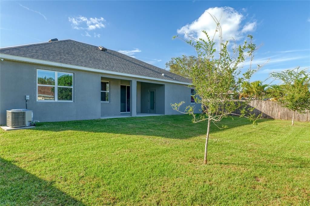 Fully Fenced Back Yard