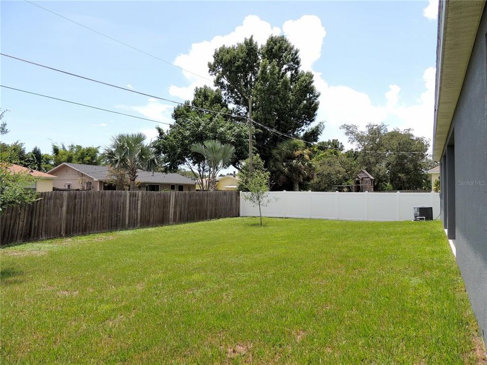 Fenced Back Yard