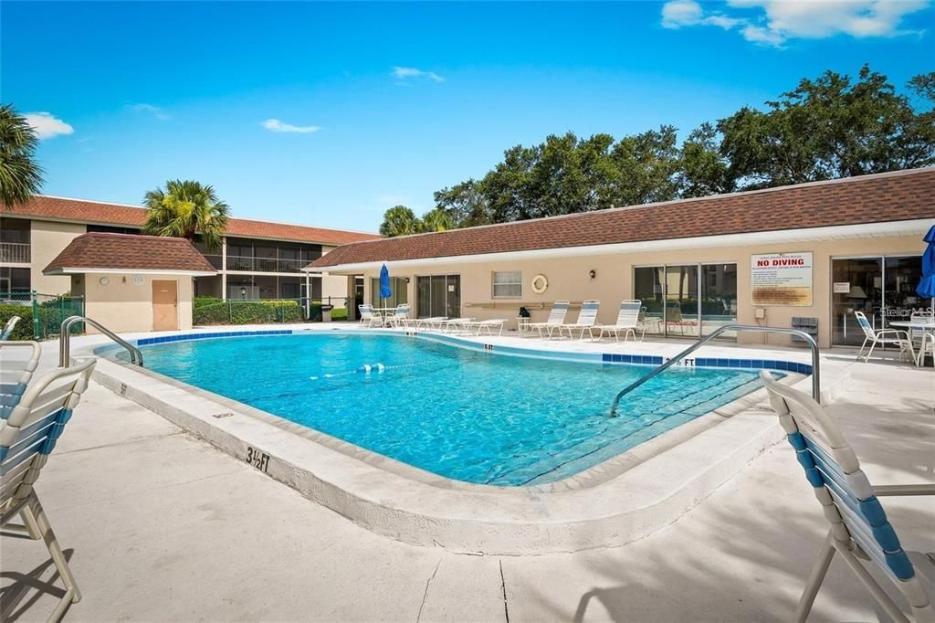 Community Pool and Lounge Area