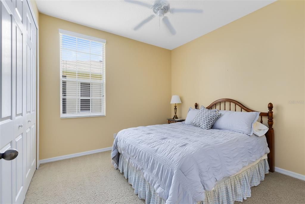 large size bedrooms with ceiling fans.