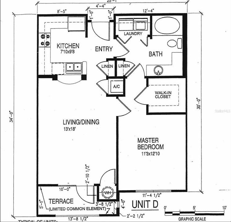 На продажу: $199,000 (1 спален, 1 ванн, 744 Квадратных фут)