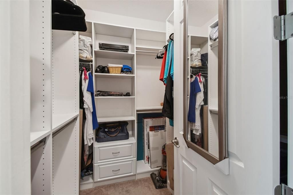 Built In Cabinets in Walk In Closet