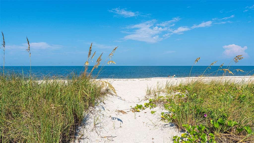 Deeded beach access opening to the beach