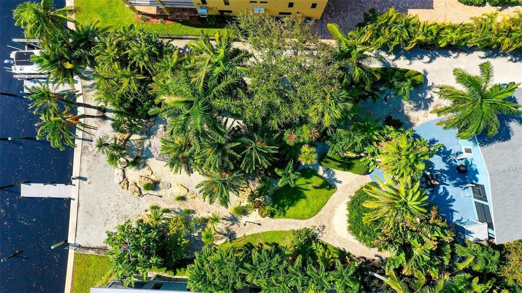 Aerial of lot with cottage