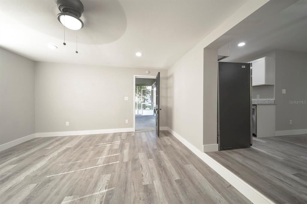 Second bedroom, New floors, paint, lighting, fans