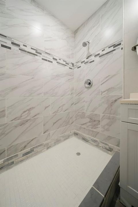 New tile in shower