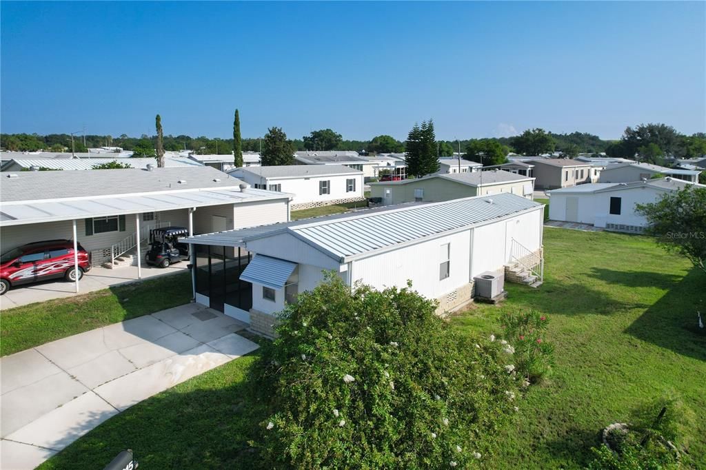 Aerial of the home