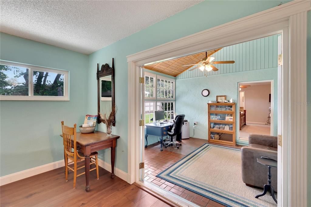 View into Florida Room from Living/Family Room.