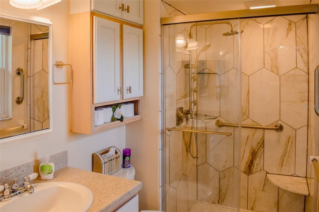 Remodeled master bathroom