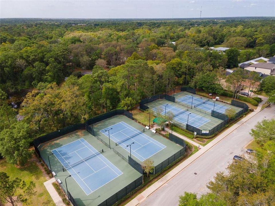 Pickleball courts at 2nd community area