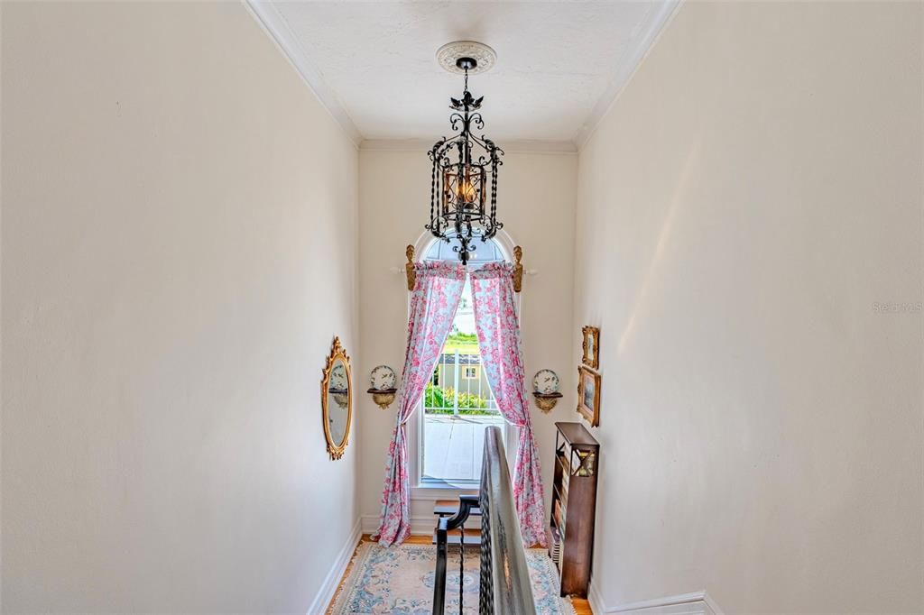 Grand Staircase Landing to Outdoor Balcony