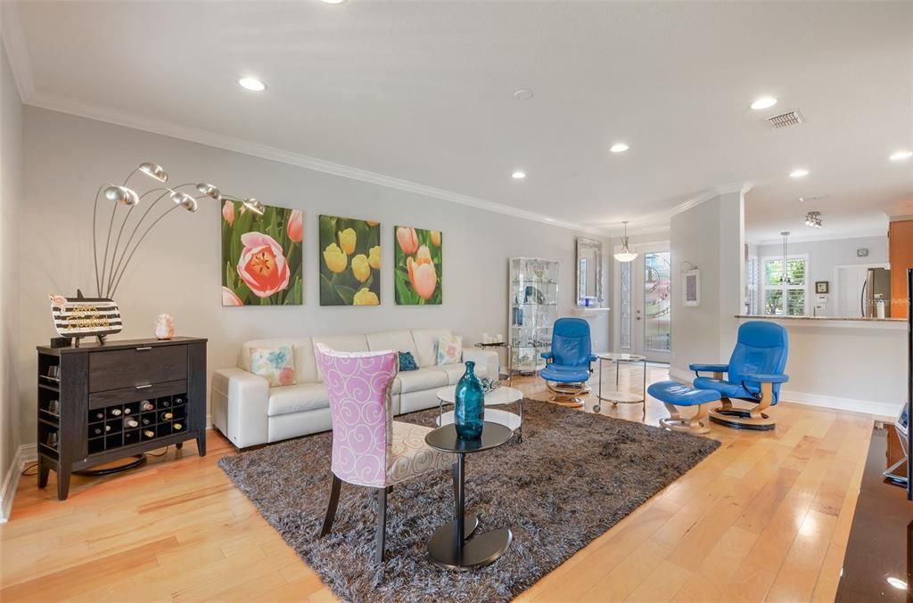 LIVING ROOM SHOWN WITH PREVIOUS TENANT FURNISHINGS.