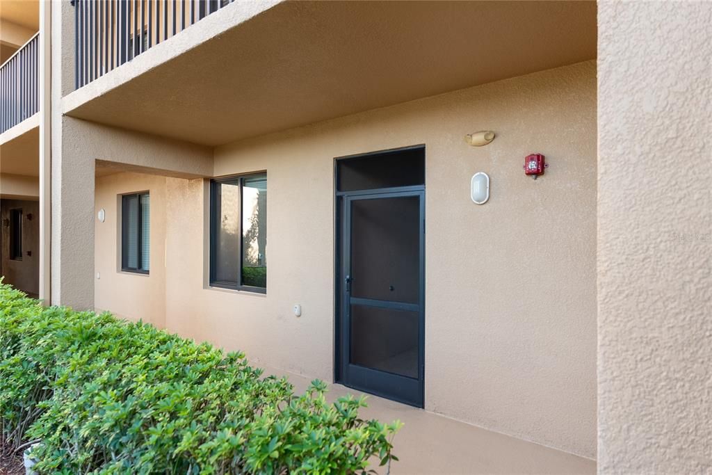 Screened in Front Entryway