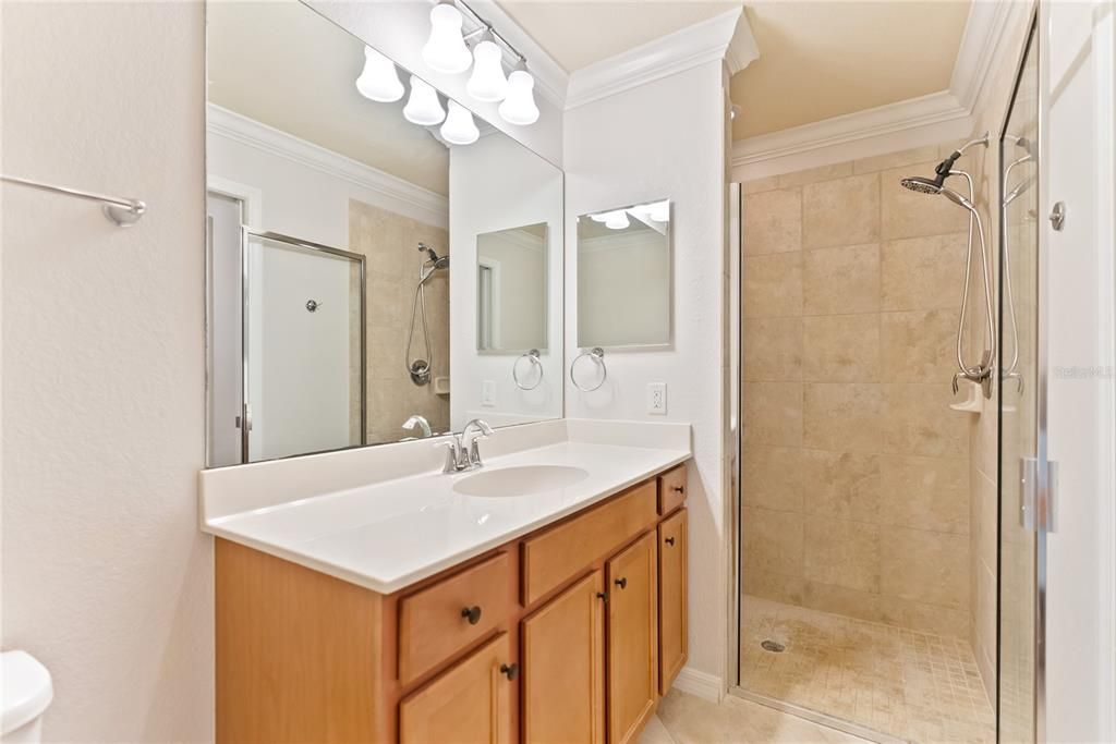 Primary Bathroom with zero entry shower