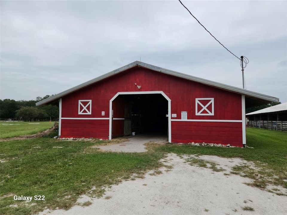 back of the Sundance stables barn