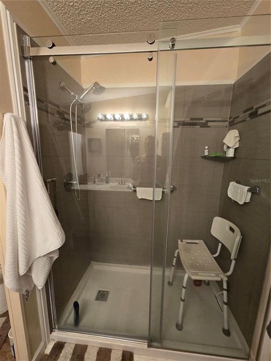 Beautiful step-in shower