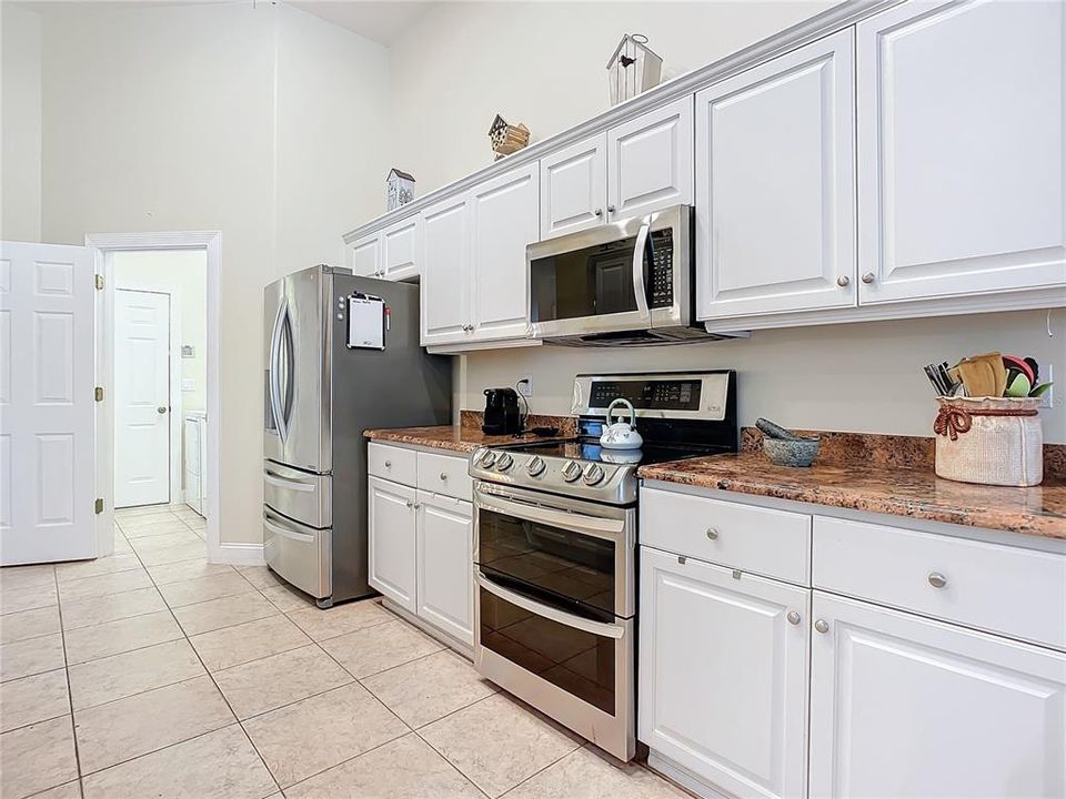 Laundry Room off Kitchen with large Pantry