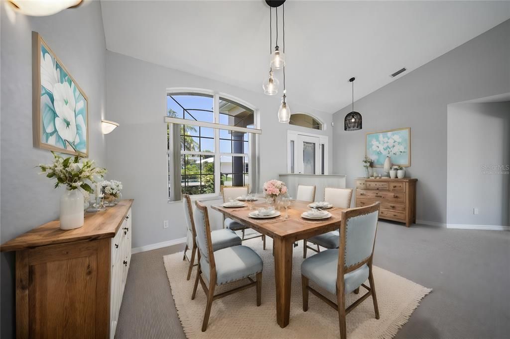 Virtually Staged Dining Room