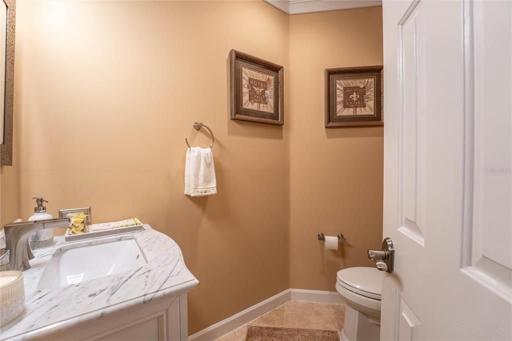 Powder room/half bath.