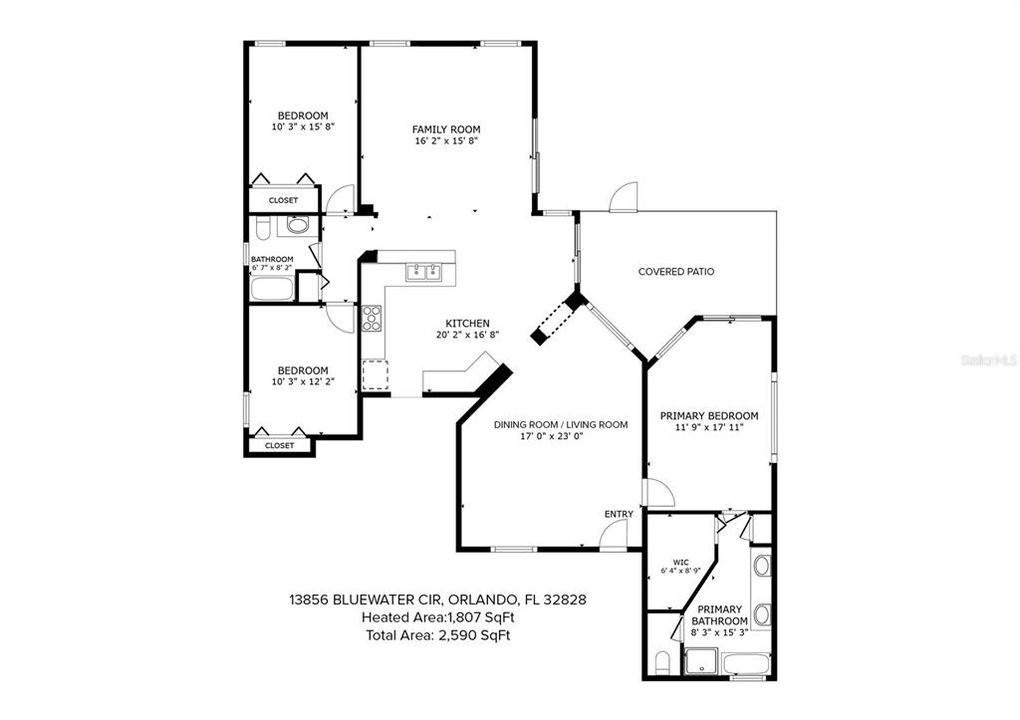 Active With Contract: $425,000 (3 beds, 2 baths, 1807 Square Feet)