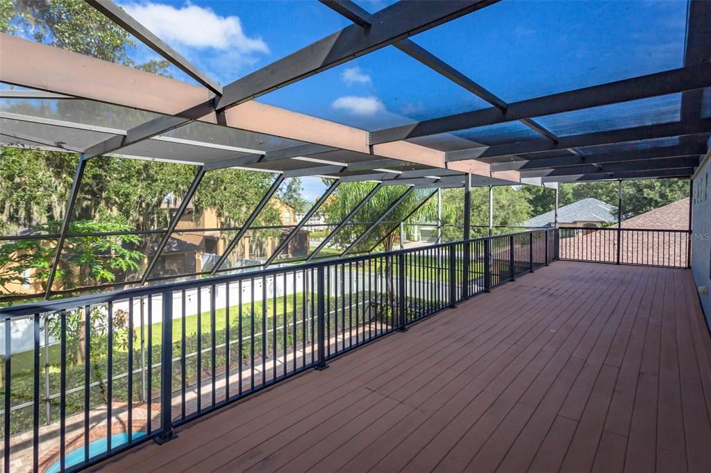 Second story balcony accessed from the Loft