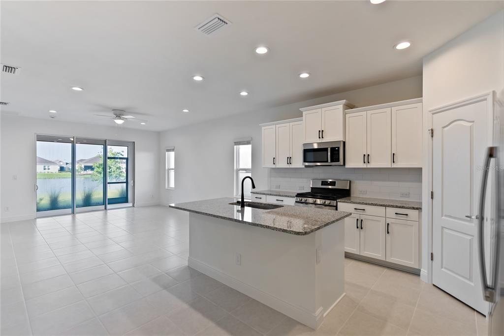 Kitchen and Living Room