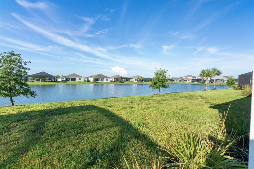 Backyard with Pond View