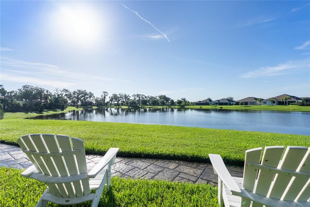 Relax at the Pond Behind the Community Pool